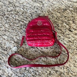 Mini Red Moncler Backpack
